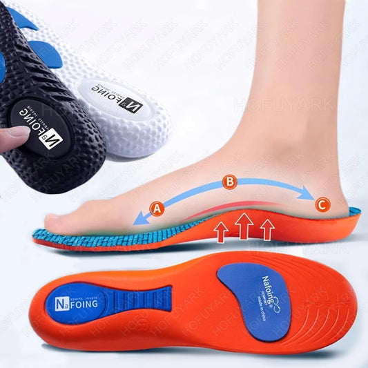 EVA Sports Insoles for Basketball Shoes Man Woman Arch Support Plantar Fasciitis Foot Support Orthopedic Shock Absorbing Insoles