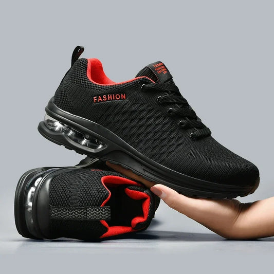 Plus Size 46 47 Mens Sports Shoes New Fashion Summer Black Sneakers Man Cushioning Air Running Shoes Husband Chaussure De Course