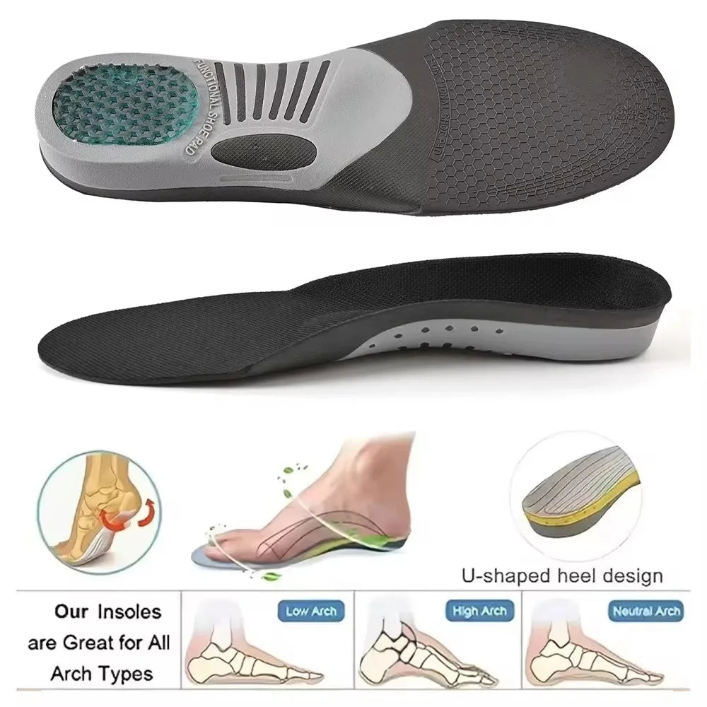 NEW Premium Gel 3D Arch Support For Women Men Flat Foot Health Sole Pad Orthopedic Plantar fasciitis Unisex Foot pain Insoles