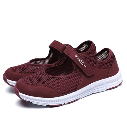 Breathable Vulcanized Shoes White Fashion Breathable Mesh Casual Walking Shoe