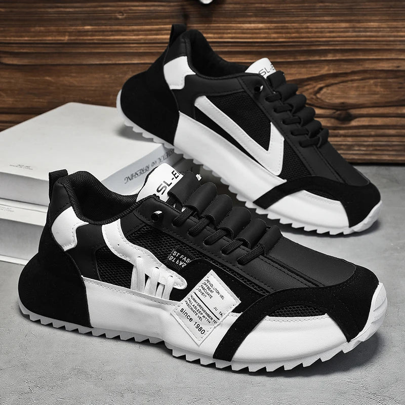 Men Luxury Sneakers Sports Shoes Moccasins Chunky Men Casual Sneakers Comfortable Breathable Trend Designed Personality Shoes