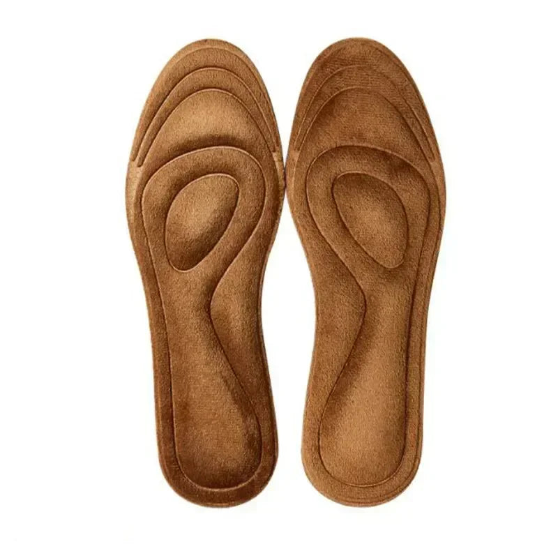 2Pcs Keep Warm Fleece Insole Thicken Soft for Shoes Thicken Soft Massage Pad Cashmere Shoes Winter Sport Self Heating Shoe Pads