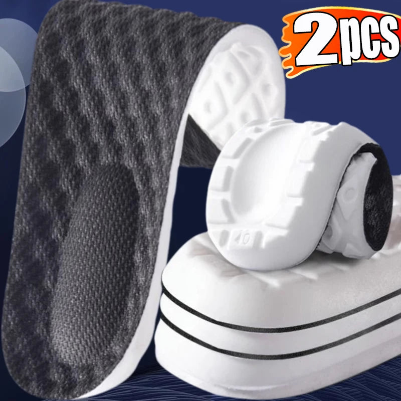 Latex Memory Foam Insoles for Sports Soft Foot Support Shoe Pads High Elastic Orthopedic Sport Insole Feet Care Insert Cushion