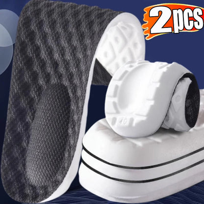 Latex Memory Foam Insoles for Sports Soft Foot Support Shoe Pads High Elastic Orthopedic Sport Insole Feet Care Insert Cushion