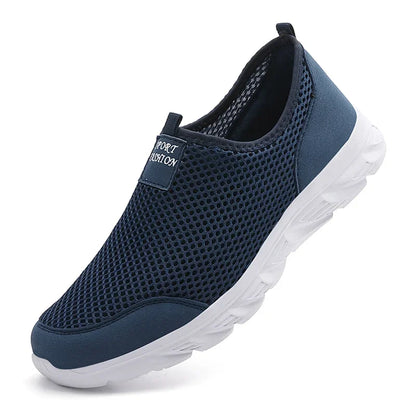 Men Running Shoes Summer Sneakers Mesh Breathable Lightweight Walking Casual Shoes Slip-On Driving Men Loafers Zapatos Casuales