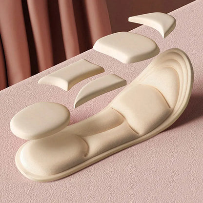 5D Massage Memory Foam Insoles Thickening Breathable Cushion Cushioning Comfort Suitable For High Heels Insoles