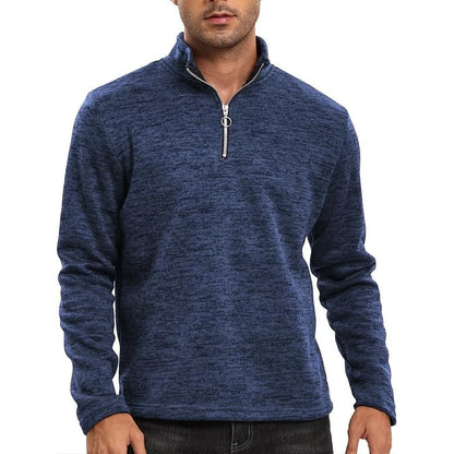 Autumn Men's Half Zipper Stand Collar Pullover Slim Fit Long Sleeve Casual Sweatshirts Long Sleeve Streetwear Tracksuit Men