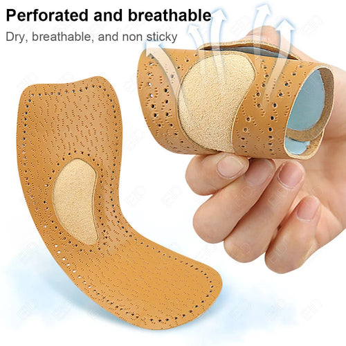 Leather Self-adhesive arch support  Insoles for Women High-heels Sandals Anti Slip Breathable Sweat-absorbent Shoe Pad Stickers