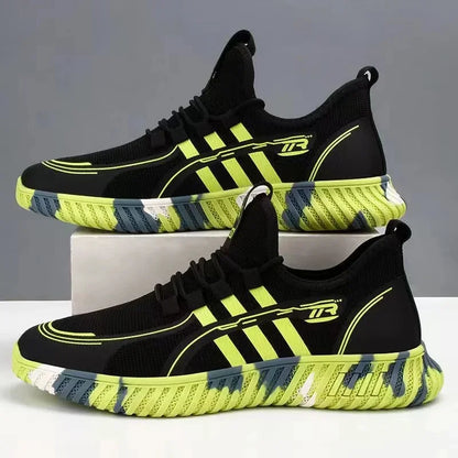 Men's sports shoes, comfortable tennis shoes, mesh surface, fly fabric, anti slip, men's tennis, big discounts, novelty