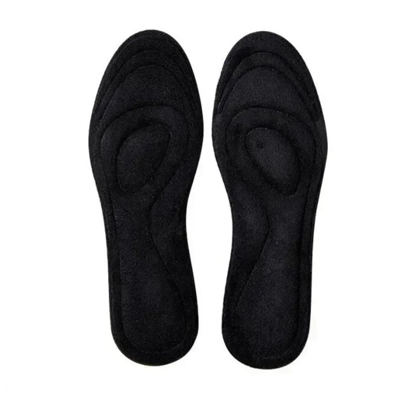 2Pcs Keep Warm Fleece Insole Thicken Soft for Shoes Thicken Soft Massage Pad Cashmere Shoes Winter Sport Self Heating Shoe Pads