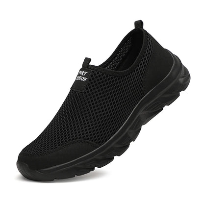 Breathable Summer Sneakers Men Casual Sport Shoes Light Weight Mesh Footwear For Running Slip On Walking Shoes