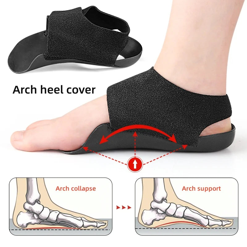 Orthotic Arch Support Shoe Inserts for Flat Feet Arch Insole Walking Pad Shock-absorbing for Feet Cushioned Care Insoles Unisex