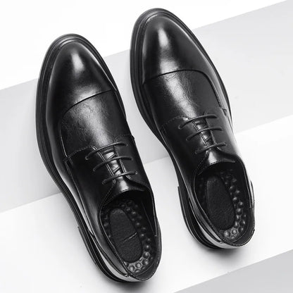 Handmade Mens Oxford Shoes Grey Leather Brogue Men's Dress Shoes Classic Business Formal Shoes for Man Wedding Zapatillas Hombre