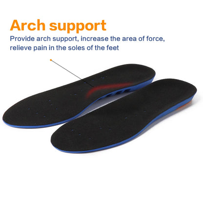 Sports Elastic Memory Silicone Gel Insoles Shoe Inserts Breathable Shoes Pad 1pair