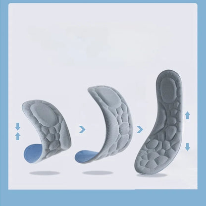 1/2 Pairs Soft Massage Memory Foam Insoles for Sport Running Shoes Sole Breathable Cushion Insoles Pad Feet Orthopedic Insoles