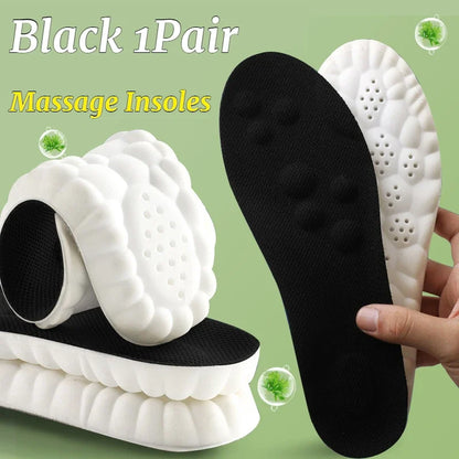 Wormwood Insoles Foot Acupressure Insole Men Women Soft Breathable Sports Pads Soft Sweat-absorbing Deodorant Running Insoles