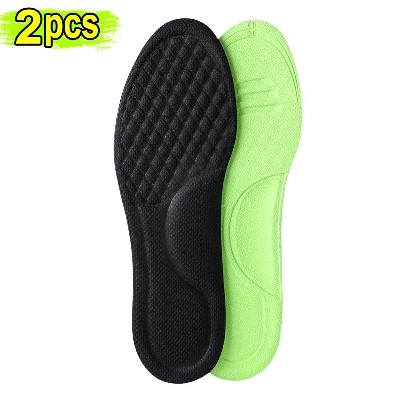 Unisex Soft Memory Foam Orthopedic Insoles Deodorizing Insole for Shoes Sports Absorbs Sweat Soft Antibacterial Shoe Accessories