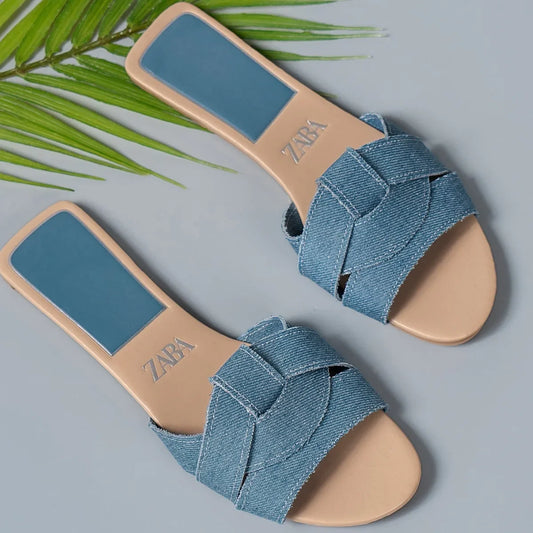 Flat Slippers Casual Shoes Woman  Trend Luxury Summer Elegant Dresses Sandals Beach Designer House Round Toe Brand Bathroom