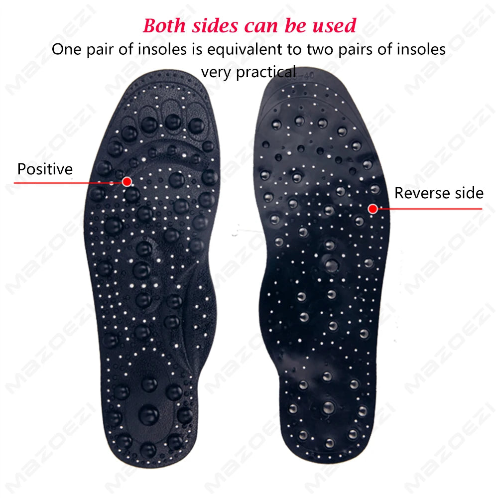 68 Magnets Therapy Massage Insoles For Shoes Foot Acupressure Enhanced Magnetic Insole Point Therapy Feet Body Detox Insert Pads
