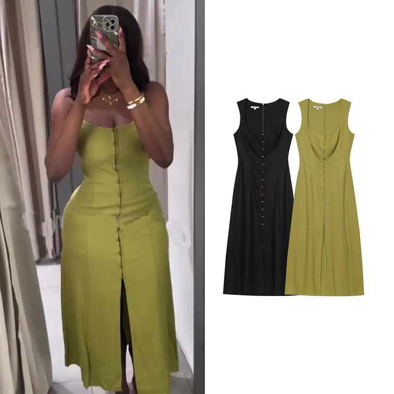Women's 2025 New Dresses Summer Fashion Slim Elegant Long Holiday Dress Women's Street Chic Comfortable Youth Dress