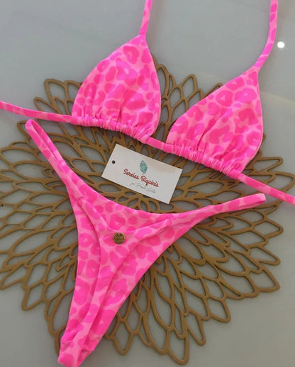 Sexy Print Bikini Sets 2025 Summer Fashion High Waist Bathing Suit Women's Swimming Suit Biquinis Two Pieces Suit Beachwear