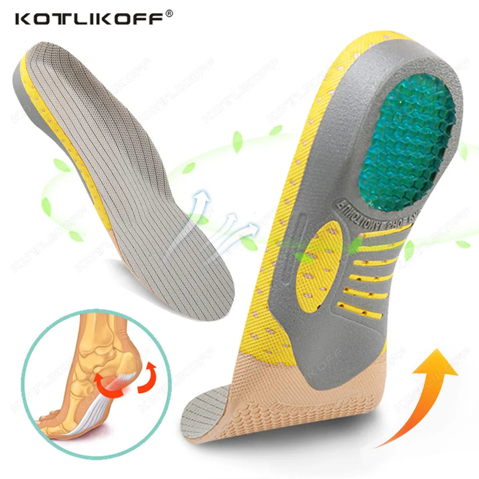 Upgrade Orthotic Gel Insoles Orthopedic Flat Foot Health Sole Pad For Shoes Insert Arch Support Pad For Plantar Fasciitis Unisex