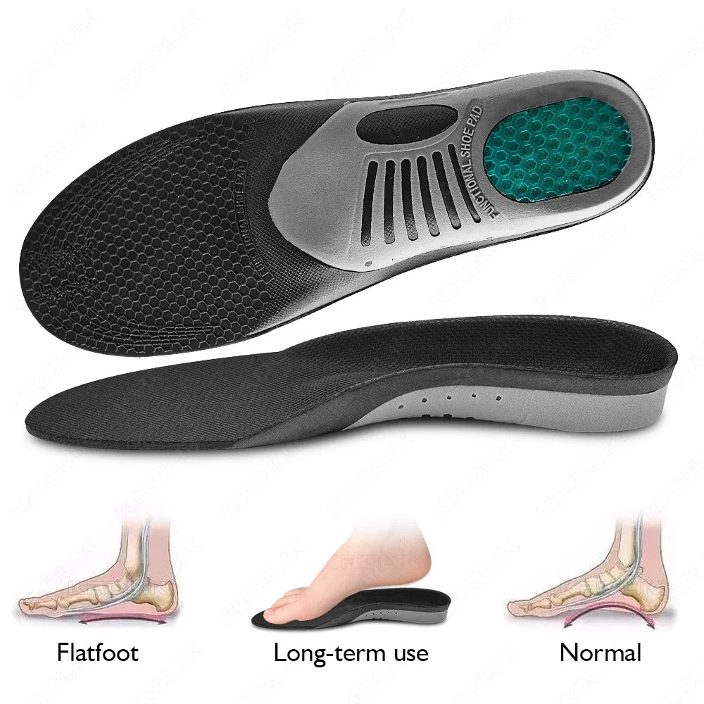 Upgrade Orthotic Gel Insoles Orthopedic Flat Foot Health Sole Pad for Shoes Insert for Plantar Fasciitis Feet Care Insoles