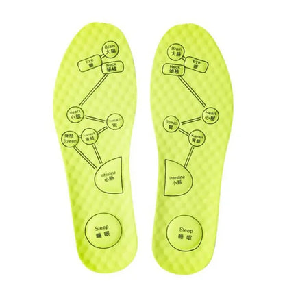 Wormwood Insoles Foot Acupressure Insole Men Women Soft Breathable Sports Pads Soft Sweat-absorbing Deodorant Running Insoles