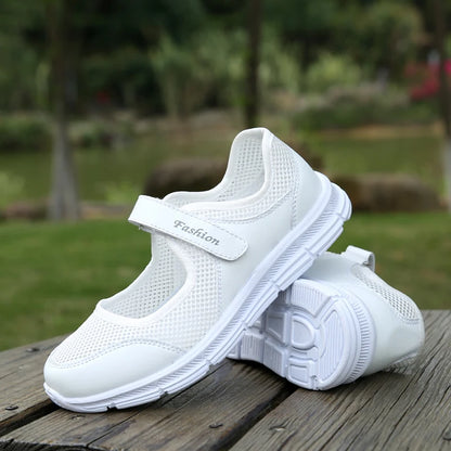 Summer Women Casual Shoes Soft Portable Sneakers Walking Shoes Flat Soles for Women Breathable Slip on Shoes