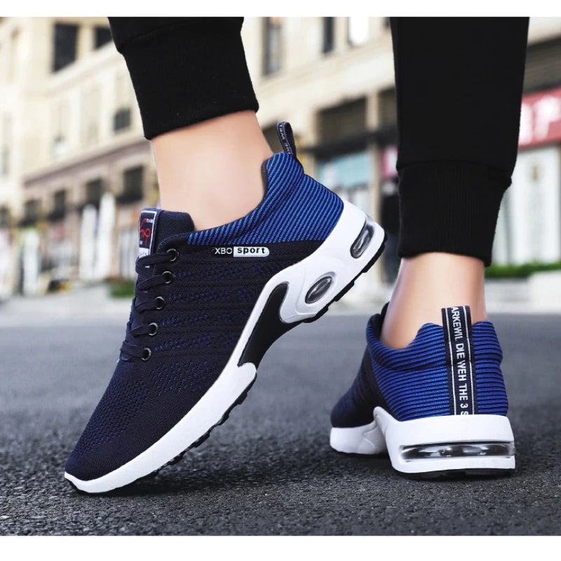 Professional Running Shoes For Men Lightweight Men's Designer Mesh Sneakers Lace-Up Male Outdoor Sports Tennis Shoe