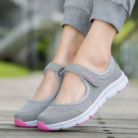 Breathable Vulcanized Shoes White Fashion Breathable Mesh Casual Walking Shoe