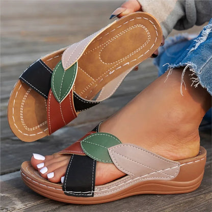 Summer Women Sandals Shoes Party Ladies Shoes Slides Sandals Ladies Wedge Sandals Woman Non-Slip Footwear Women Slippers Female