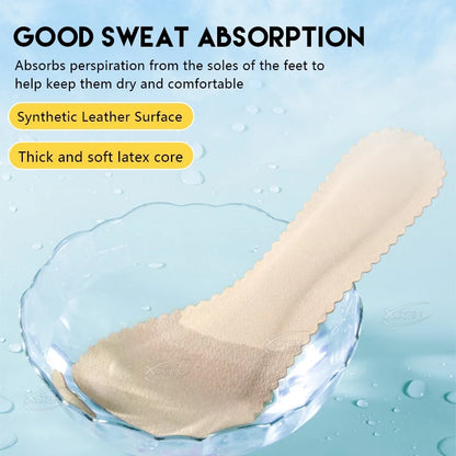 【Xxin】1pair/2pair Sandal Insoles Women absorbent High Heels Insoles  Women Insole Non-slip Latex Insoles For Shoes size35-40
