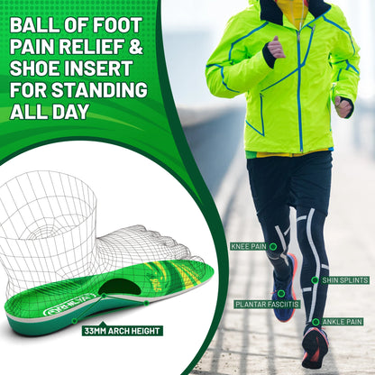【Pain Relief Essential】Durable Arch Support Insole - Long-Lasting Relief for Plantar Fasciitis, Heel Pain & Shin Splints