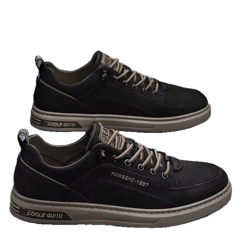 2025 Spring and Autumn Fashion Mens Casual Sneakers New Fashion Lace-up White Shoes Student Comfort Sports Vulcanized Shoes