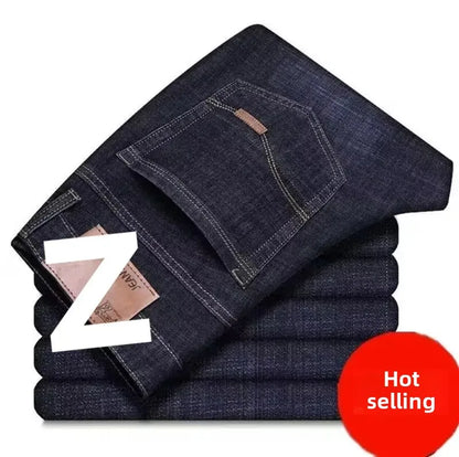 Trendy Slim Straight Men's Jeans Basic Style Casual Loose Fit Male Fashionable Chinese Brand AE Stock Origin China