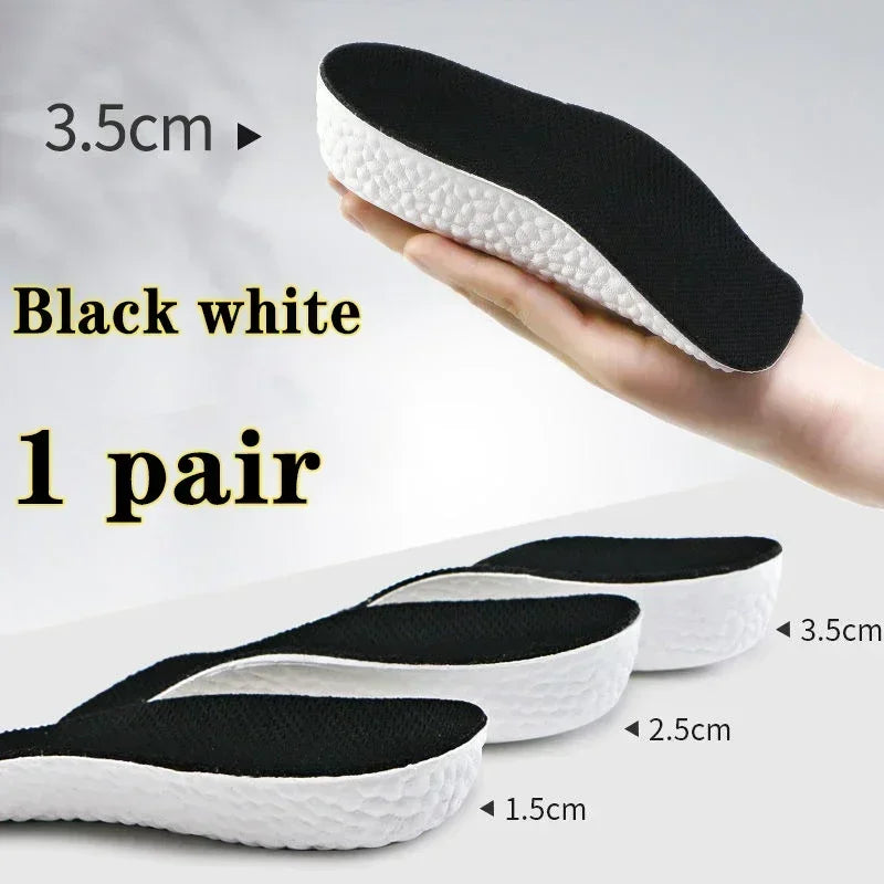 Height Increase Insoles for Men Women Shoes Flat Feet Arch Support Orthopedic Insoles Sneakers Heel Lift Memory Foam Shoe Pads