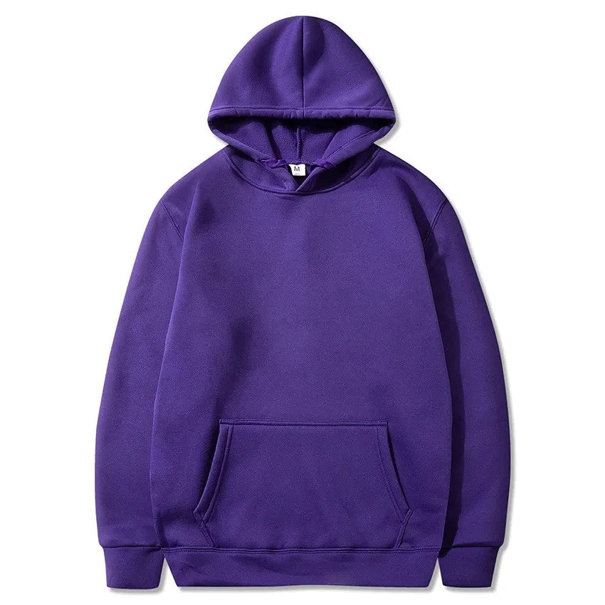 Fashion Men's Hoodie Casual Hoodies Pullovers Sweatshirts Men's Top Solid Color Hoodies Sweatshirt Male