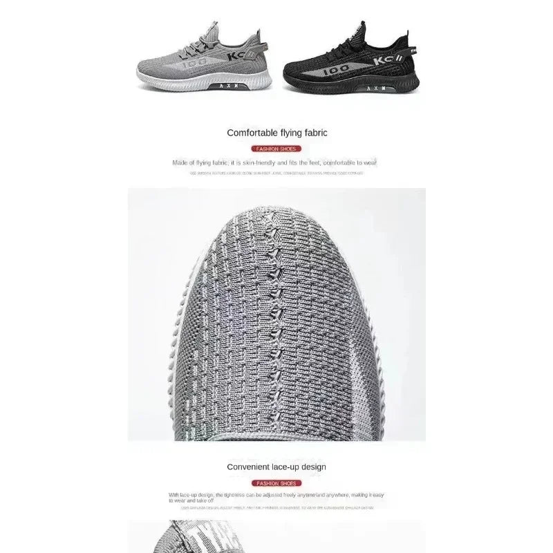 2024 Summer Lightweight Deodorant Men's Shoes Breathable Mesh Sports Shoes Comfortable Fashion Versatile Shoes Men's Shoes