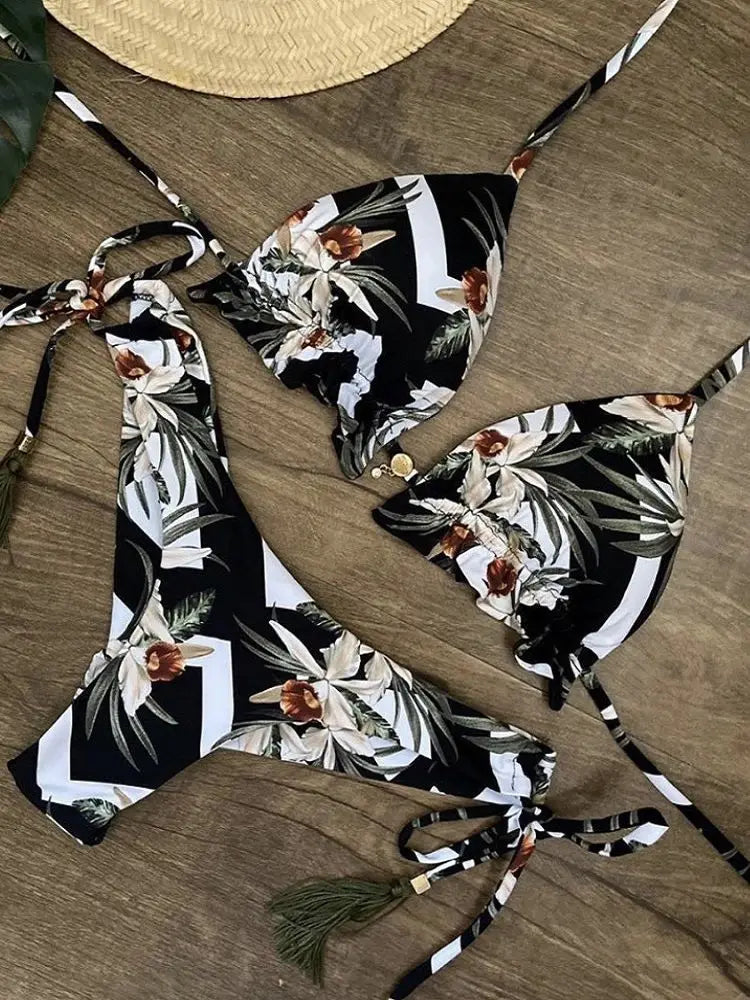 Sexy Micro Bikinis Swimwear Women Push-up Swimsuit Bathing Suit Bandage Beach Wear Brazilian Biquini Bikini Set