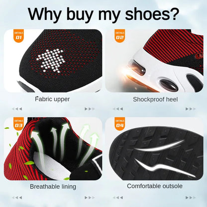 Professional Running Shoes For Men Lightweight Men's Designer Mesh Sneakers Lace-Up Male Outdoor Sports Tennis Shoe