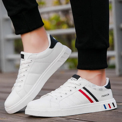 Casual Sneakers New Fashion Lace-up White Shoes Student Comfort Sports Plus Size Vulcanized Shoes