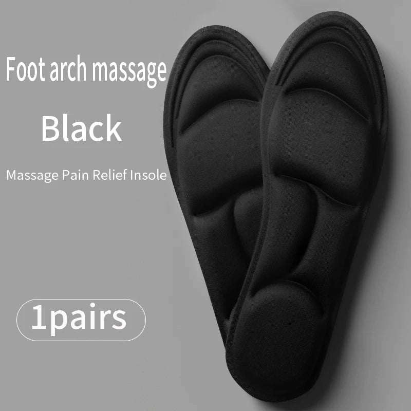 1Pair 5D Shoes Insoles for Feet Men Woman Running Sports Insole Arch Support Plantar Fasciitis Shoe Pads Memory Foam Shoe Sole