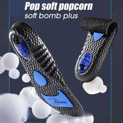 Sport Insoles for Shoes Sole Shock Absorption Deodorant Breathable Cushion Running Insoles for Feet Man Women Massage Care Pads
