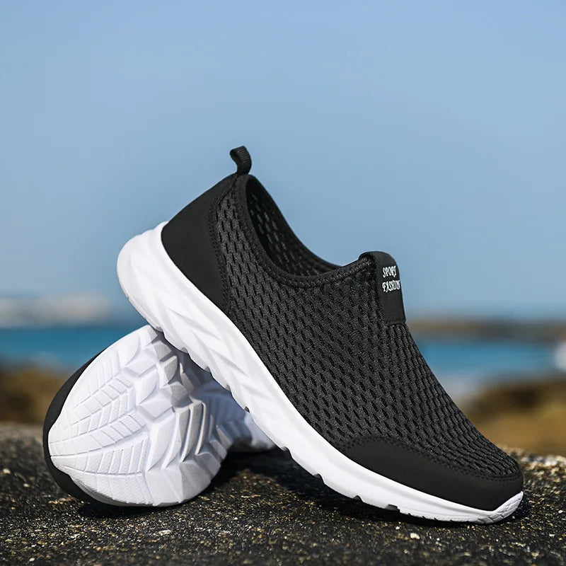 Summer Soft Loafers Lazy Shoes Lightweight Mesh Couple Outdoor Sports Shoes