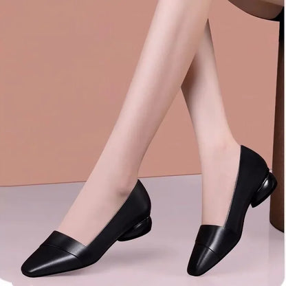 Cresfimix zapato negro tacon women cute sweet high quality green slip on heel pumps for party ladies casual comfort shoes a6123