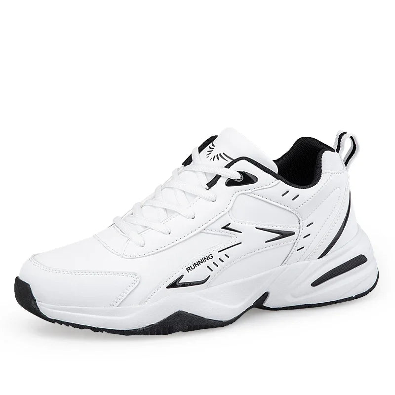 Classic White Clunky Sneaker for Men Comfortable Non-Slip Men's Running Shoes Breathable Casual Sneakers Men Large Size 39-48