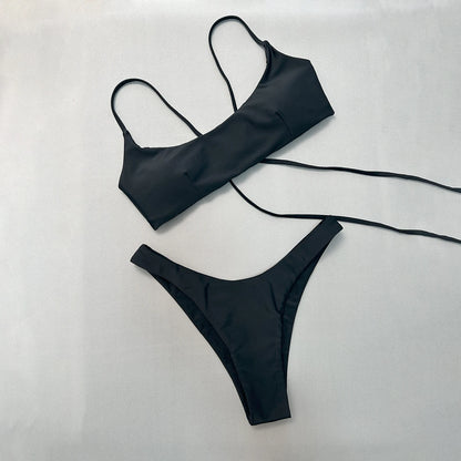 Push Up Bikinis 2025 Sexy Women Swimsuit Swimwear Female Bikini Set Bandage Biquini Bathing Suit Swimming Suits Beachwear