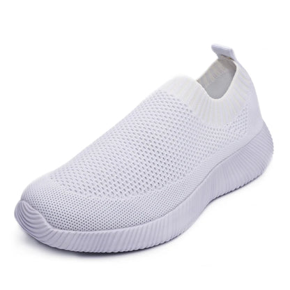 Knitting Sock Sneakers Flat Casual Breathable Sneakers Flats Shoes