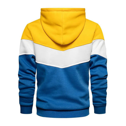 Fall/Winter Men's Fashionable Long-Sleeve Sports Hoodie with Zipper - Slim Fit Active Wear